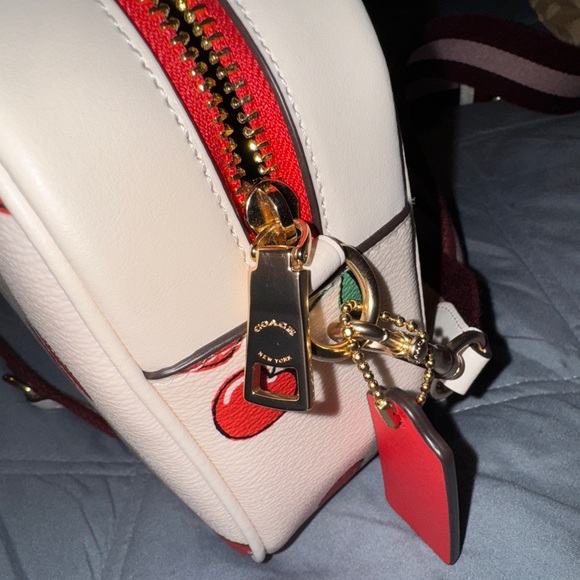 Coach Women's Jamie Camera Bag in Heart Cherry Print - Picture 7 of 12